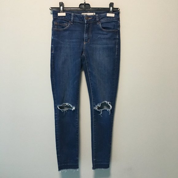 High Waist Ripped Jeans - Picture 1 of 7